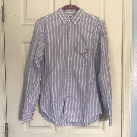 J. Crew pinstripe Oxford style button down size SM
